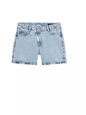 Zara BNWT High Waisted Cross Over Denim Shorts